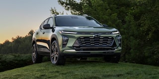 2026 Chevy Trax Parked on a Hill Near the Woods