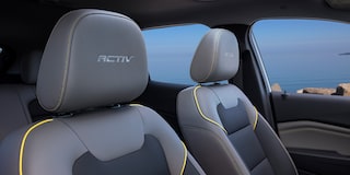 ACTIV Badging on Headrest Inside the 2026 Chevy Trax