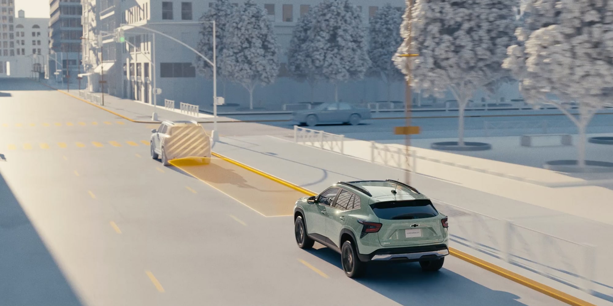 Forward Collision Alert y sistema de frenado de emergencia automático de Chevy Trax 2026