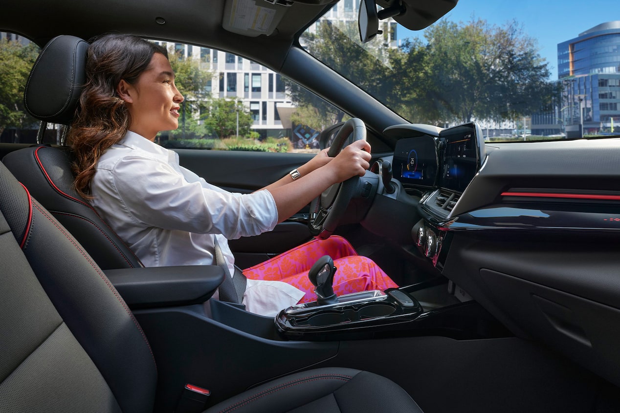 Driver at the wheel of a Chevrolet Trax