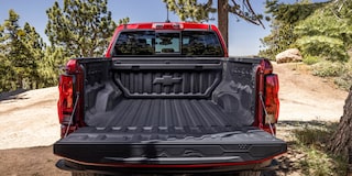Rear View of a Red 2026 Chevy Colorado Cargo