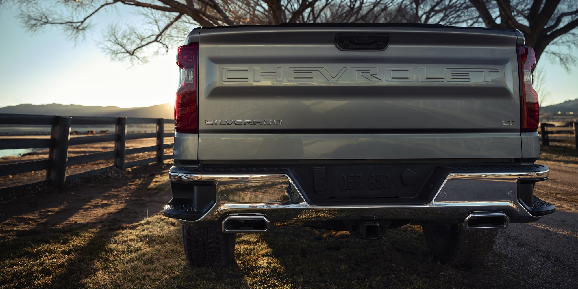 Back view of the 2026 Chevrolet Silverado LD Crew Cab LT.