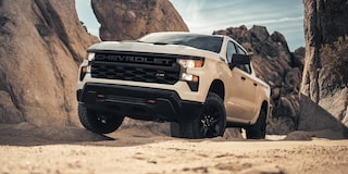 2026 Chevrolet Silverado LD Trail Boss driving through the canyons.