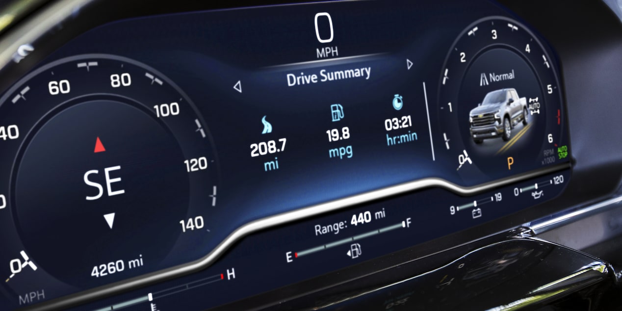 Driver Information Center of the 2026 Chevrolet Silverado LD.