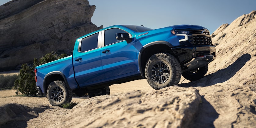 2026 Chevy Silverado ZR2 rock climbing