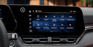 Front Passenger View of the Steering Wheel and Display Dashboard of a 2026 Chevy Colorado Pickup Truck