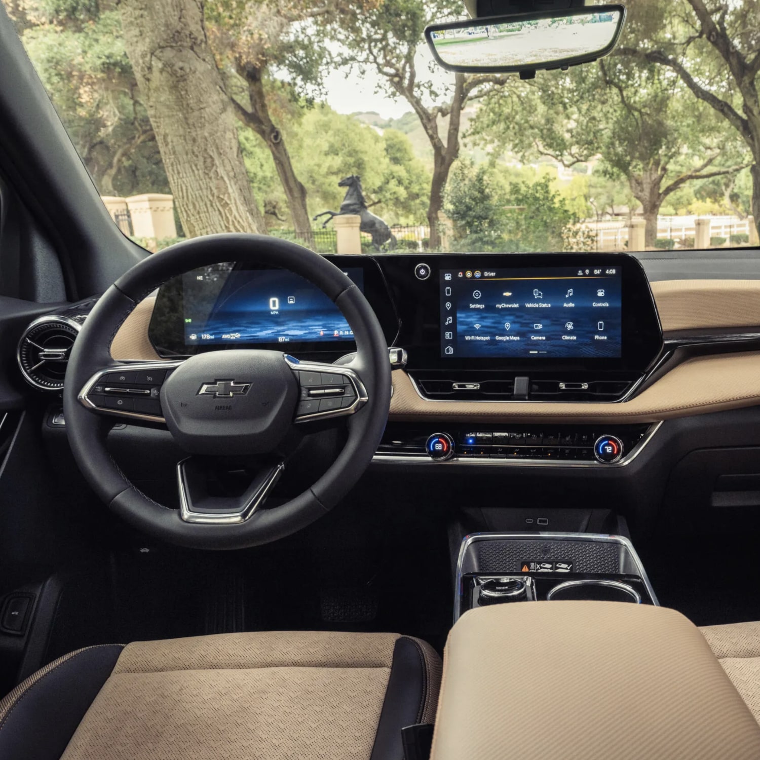 The 2027 Chevy Equinox Interior Driver's Seat View and Dashboard