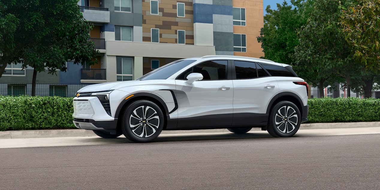 Exterior of the 2024 Chevy Blazer EV in Flint, MI