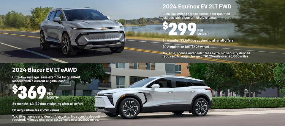 2024 EQUINOX EV + 2024 BLAZER EV Combo Lease Masthead