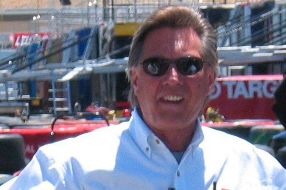 Ron Sperry at the racetrack.