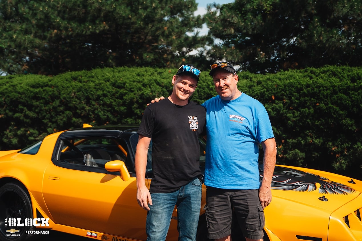 Jimmy Miller (izquierda) con su padre, Jim. Juntos crearon el Trans Am 1981.
