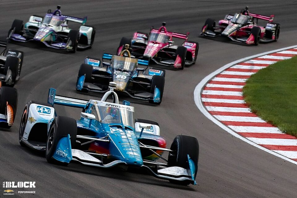 Chevrolet driver Josef Newgarden (2)  led the series with five INDYCAR wins this year.