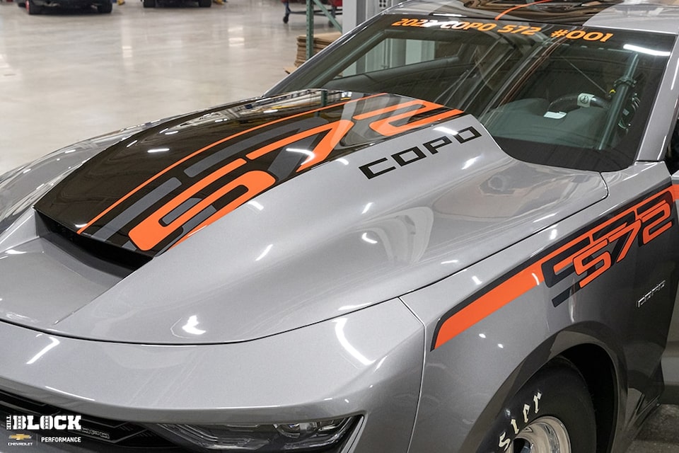 El COPO Camaro 572 Nº 001 de 2022 es el 20.º de los COPO de la era moderna adquirido por el equipo Collins.
