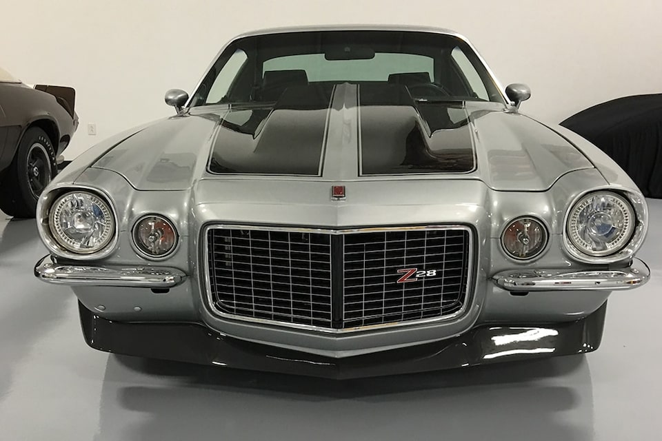 One of the split-bumper Camaros in Thwaits' collection.  Photo: Showtime Motorsports