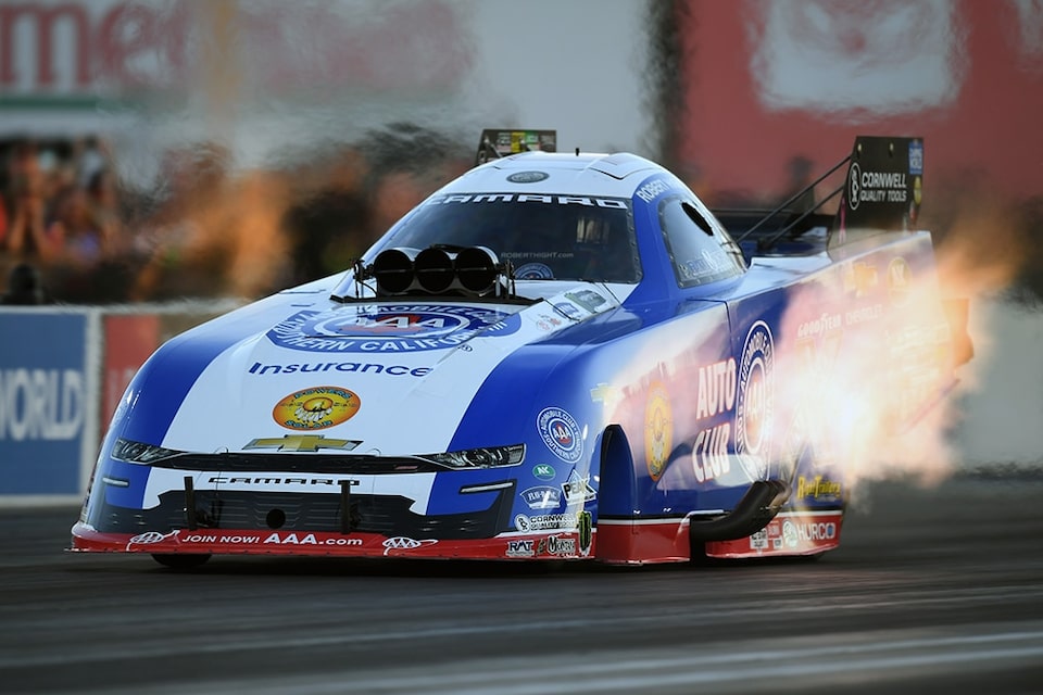 Robert Hight scored a runner-up finish in his Camaro SS at Las Vegas.