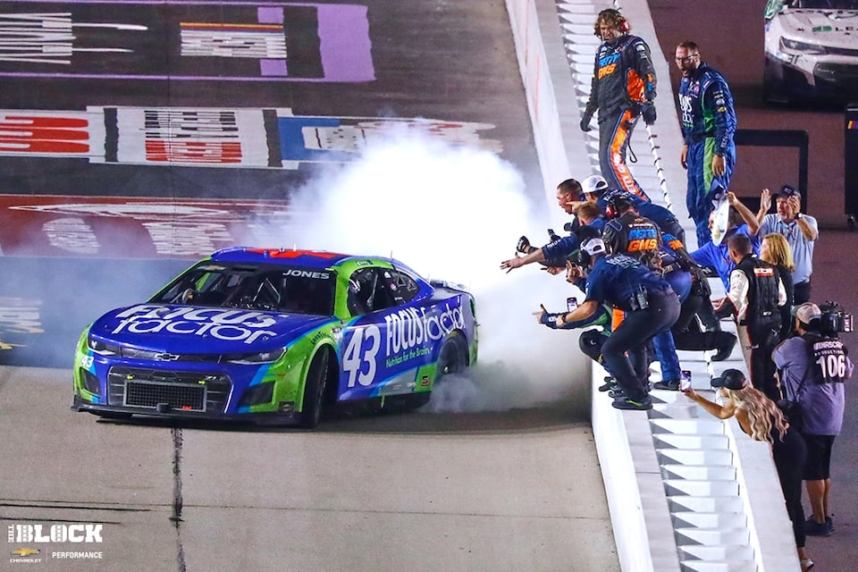 Jones' win was the first for Petty GMS.