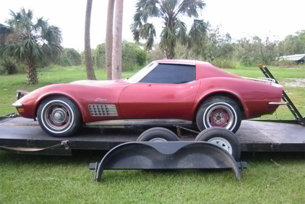 The Corvette looked much different when Pulliam purchased it.