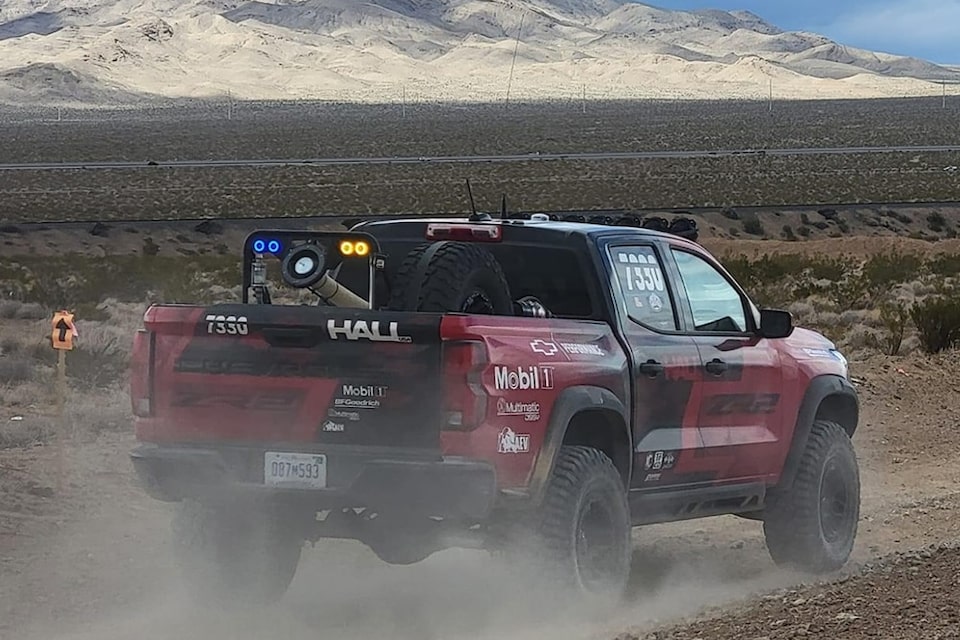 Hall works with the Chevrolet team to push production trucks to their limits.