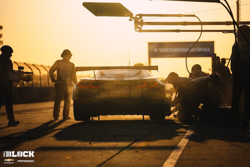 A Corvette Racing pit stop represents how many people work in unison for the team's success. 