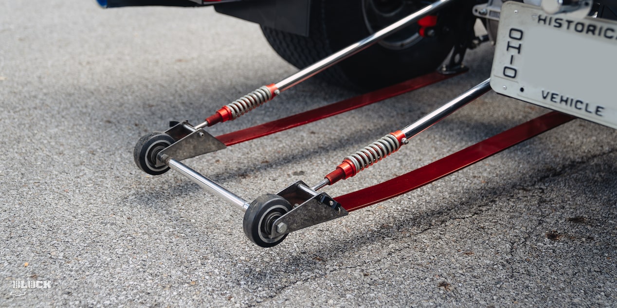 Close-Up Of Wheelie Bars In Bed Of The 1966 Chevy C10 Custom Truck