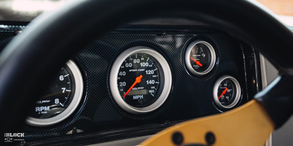 Dashboard Display Inside The 1966 Chevy C10 Custom Truck