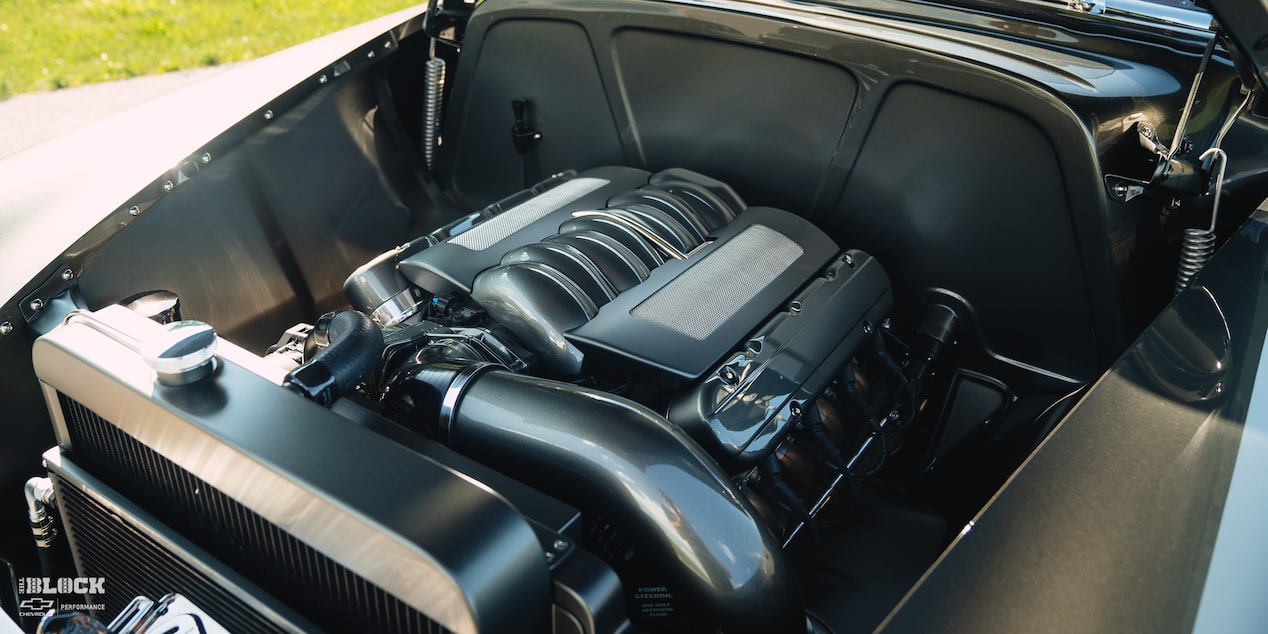 A Chevrolet Performance LS3 crate engine* is found under the hood.