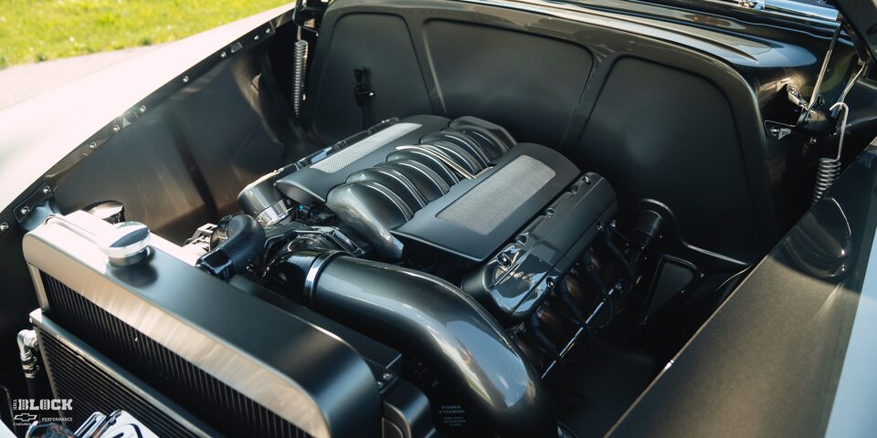 A Chevrolet Performance LS3 crate engine* is found under the hood.