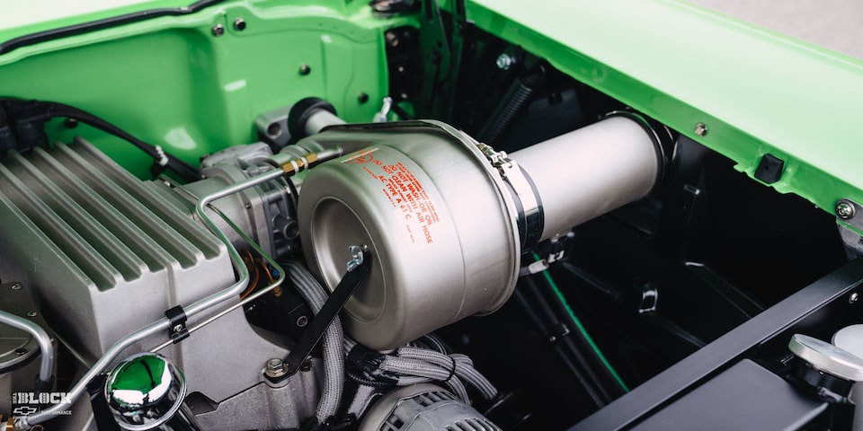 Close-Up on the Crate Engine of the 1957 Chevrolet Convertible