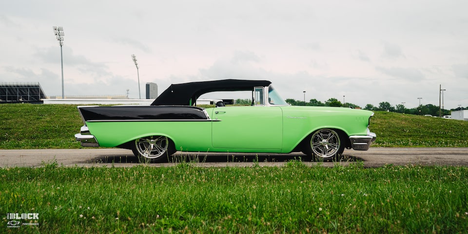 A Side Profile Shot of the 1957 Chevrolet Convertible in Bowling Green