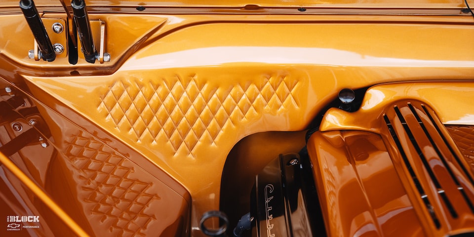 1966 Chevy C10 Custom Truck Fencing Texture Under The Hood