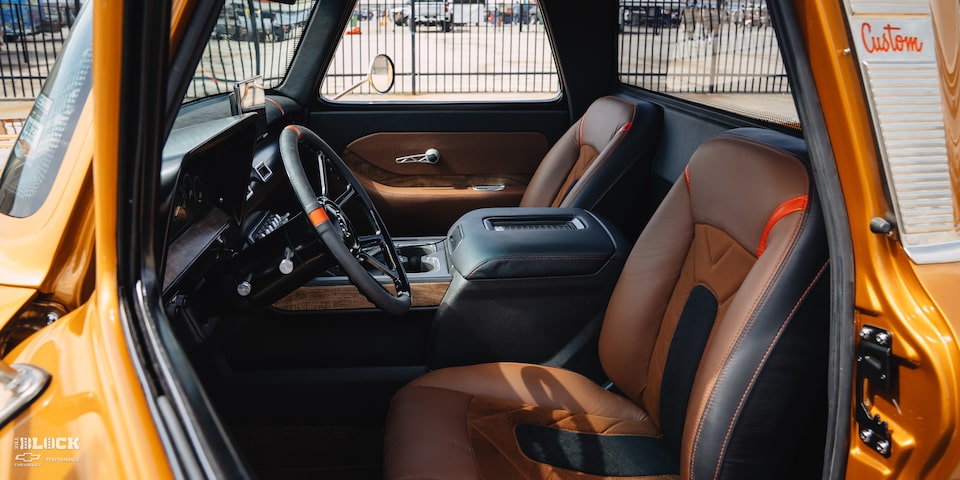 1966 Chevy C10 Custom Truck Front Row Interior Seating