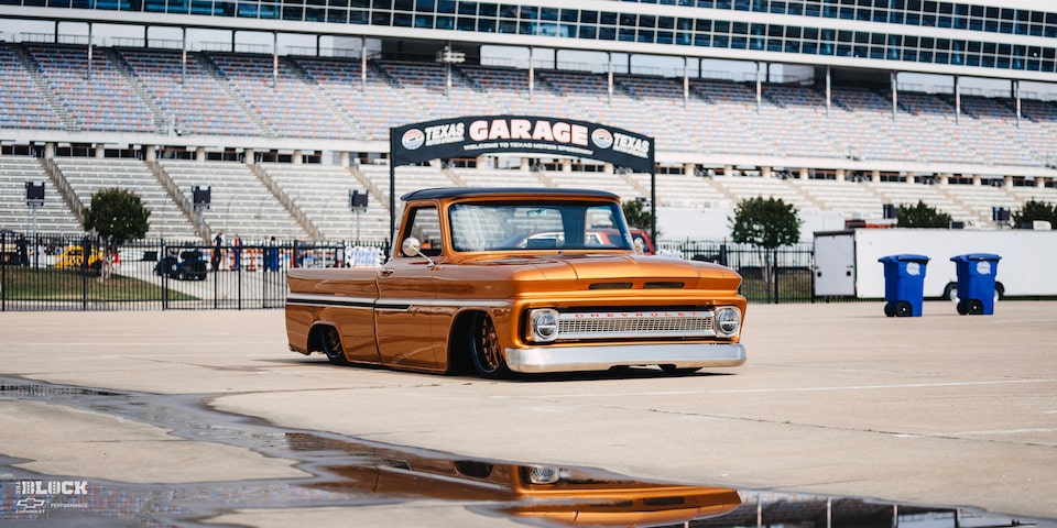 1966 Chevy C10 Custom Truck Parked In Stadium