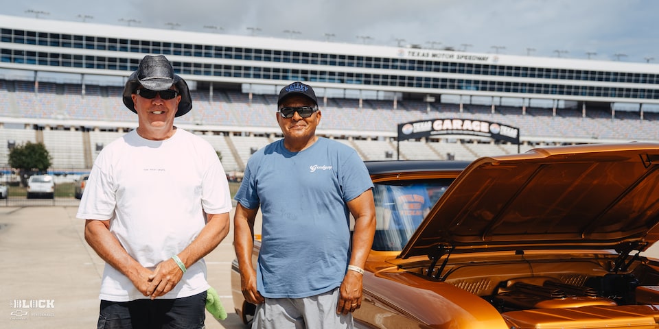 "Roger Burman With 1966 Chevy C10 Custom Truck Owner Dave Gonzales