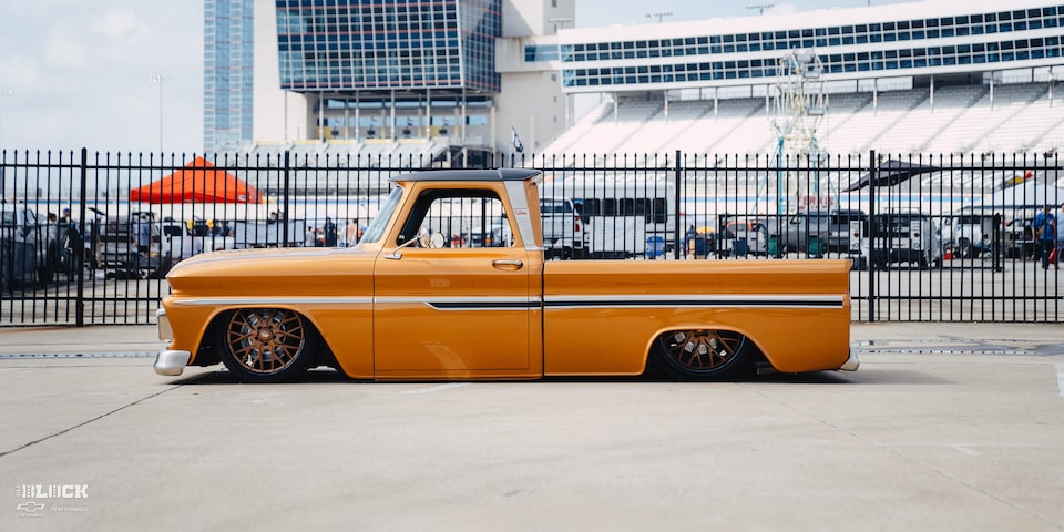 1966 Chevy C10 Custom Truck Side Profile Parked