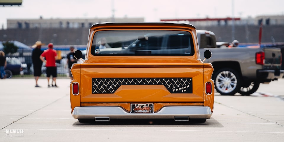 1966 Chevy C10 Custom Truck Rear End View Of Bed
