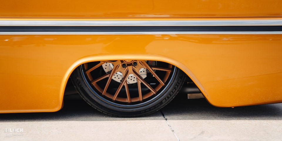 1966 Chevy C10 Custom Truck Close-Up Of Rear Wheel
