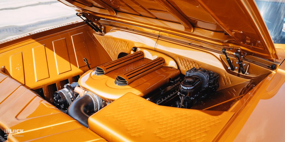 1966 Chevy C10 Custom Truck Right Side View Of Engine