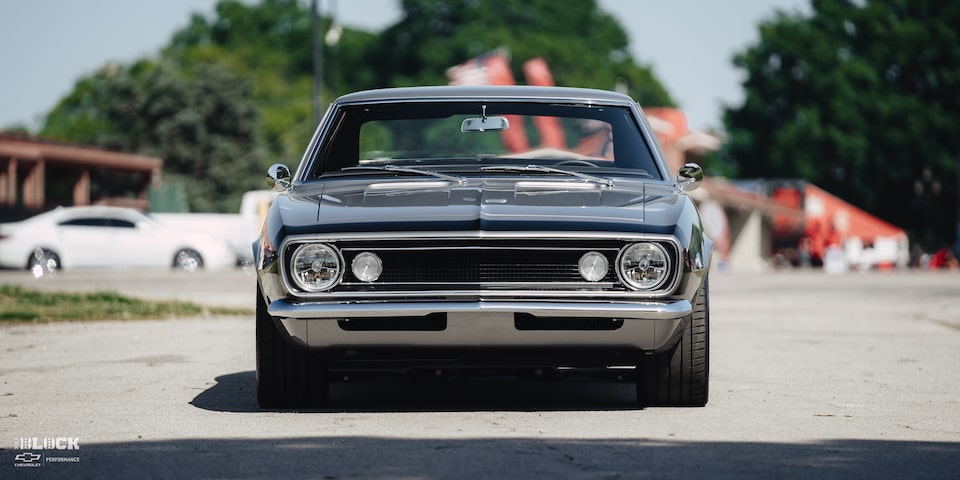 Tom Panaseny’s 1967 Camaro, built by Goolsby Customs, has a Chevrolet Performance LT4 crate engine* lurking under the stock hood.