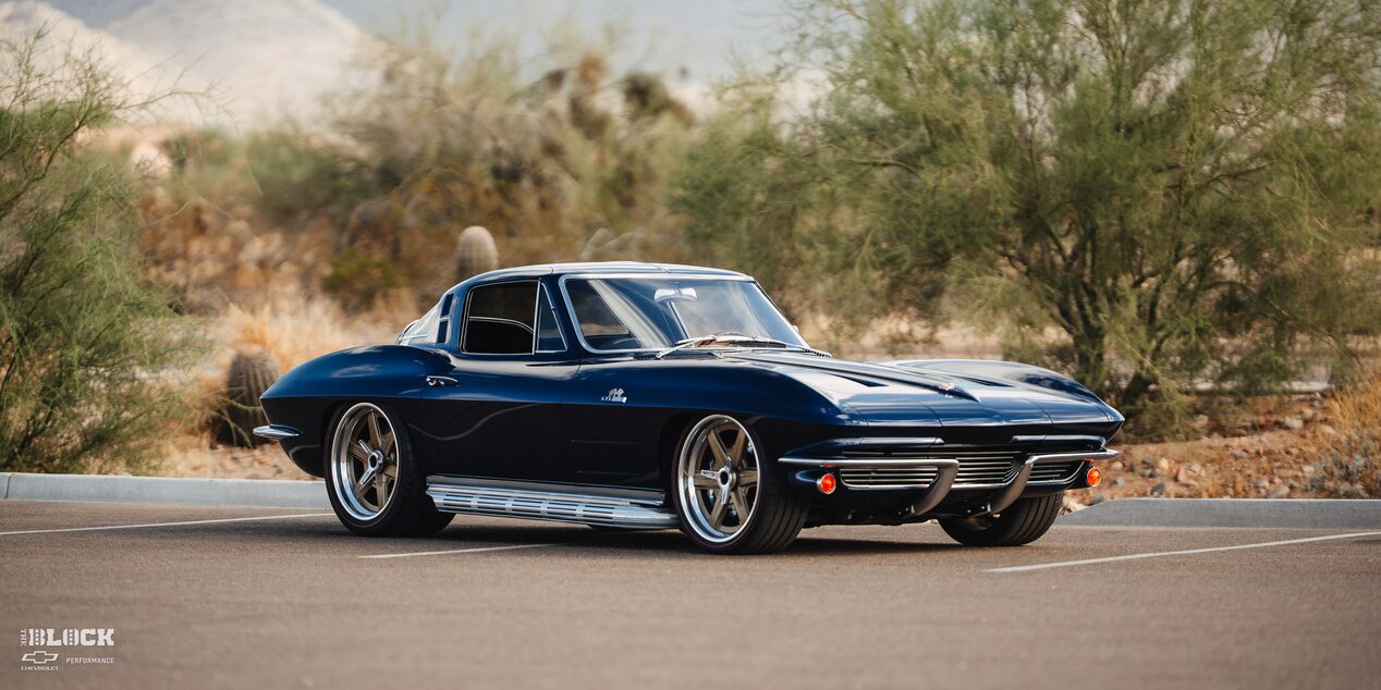 Front Three-Quarters View of an LT1-powered 1964 Chevy Corvette