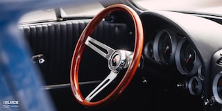 Close-up of the Steering Wheel in a LT1-powered 1964 Chevy Corvette