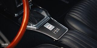 Close-up of the Gear Shifter in a LT1-powered 1964 Chevy Corvette