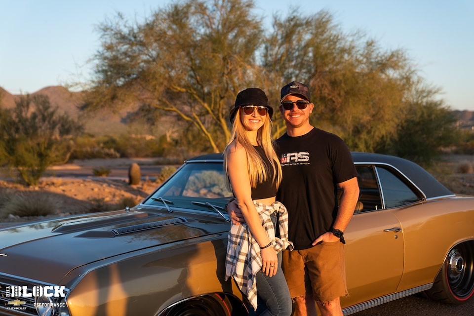 Jamison y su esposa, Lauren, asistían juntos a los Goodguys Speedway Motors Southwest Nationals.