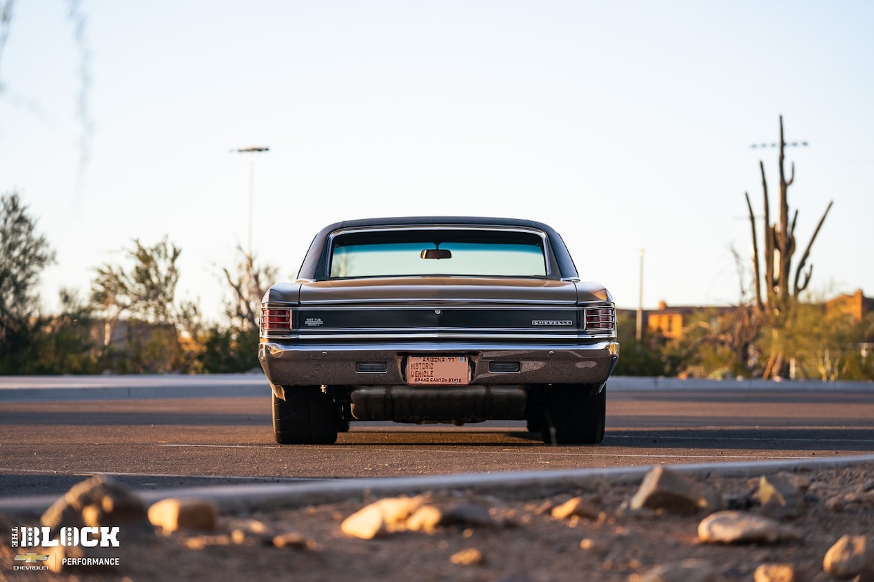  A rear view of the 1967 Chevelle.