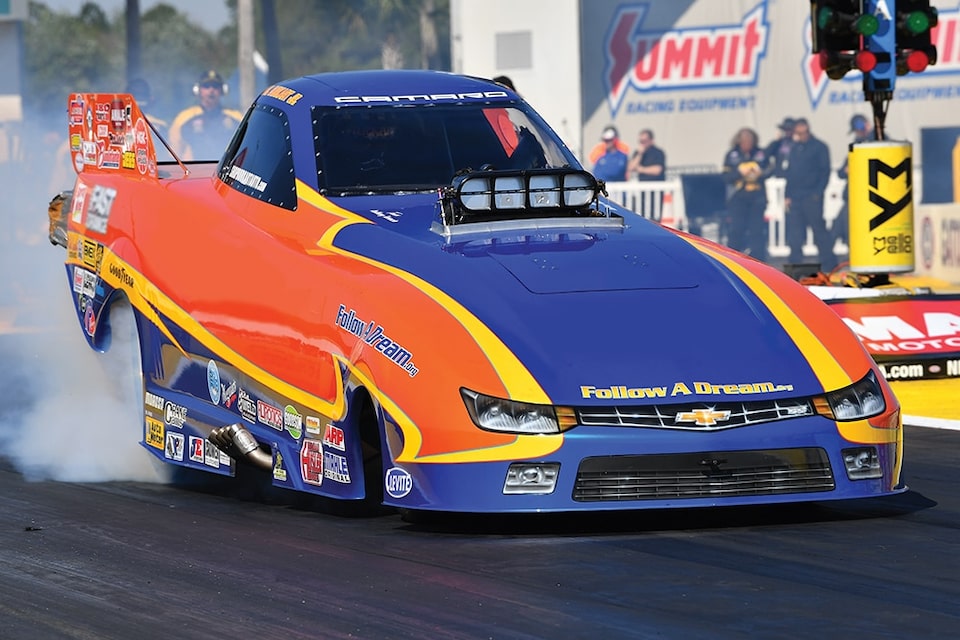 Follow A Dream Race Team's Funny Car has long featured a Chevrolet body.