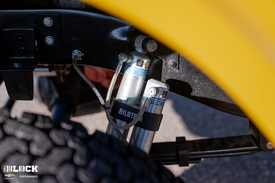 Bilstein bypass shocks are an integral of part of this K5 Blazer's suspension system.