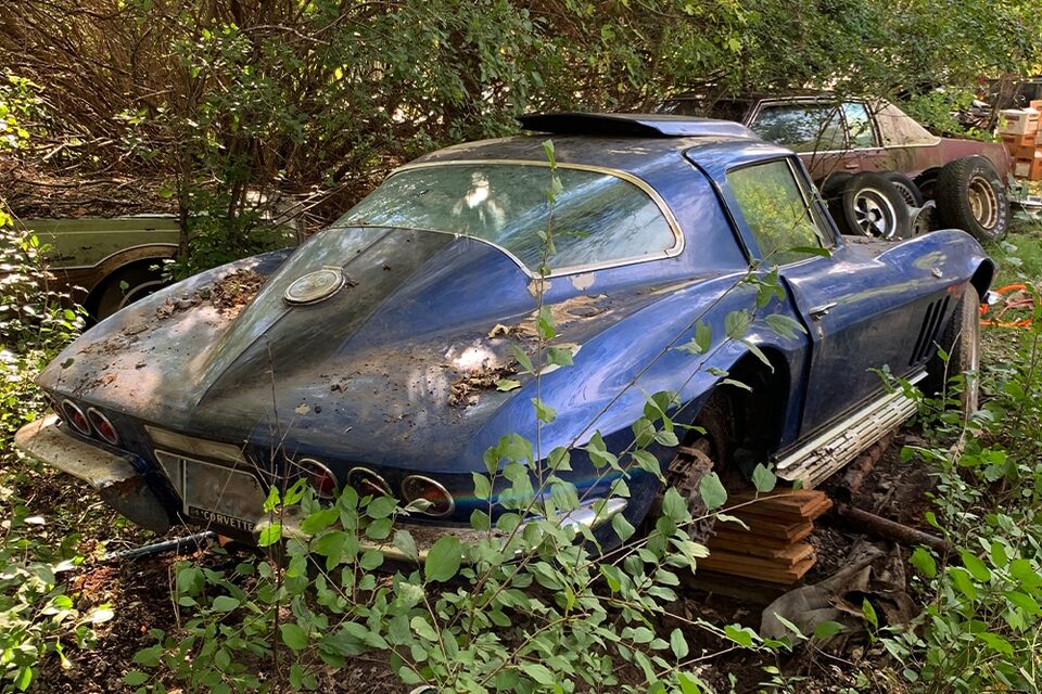 The 1966 Sting Ray had sat idle for decades when Michels found it.