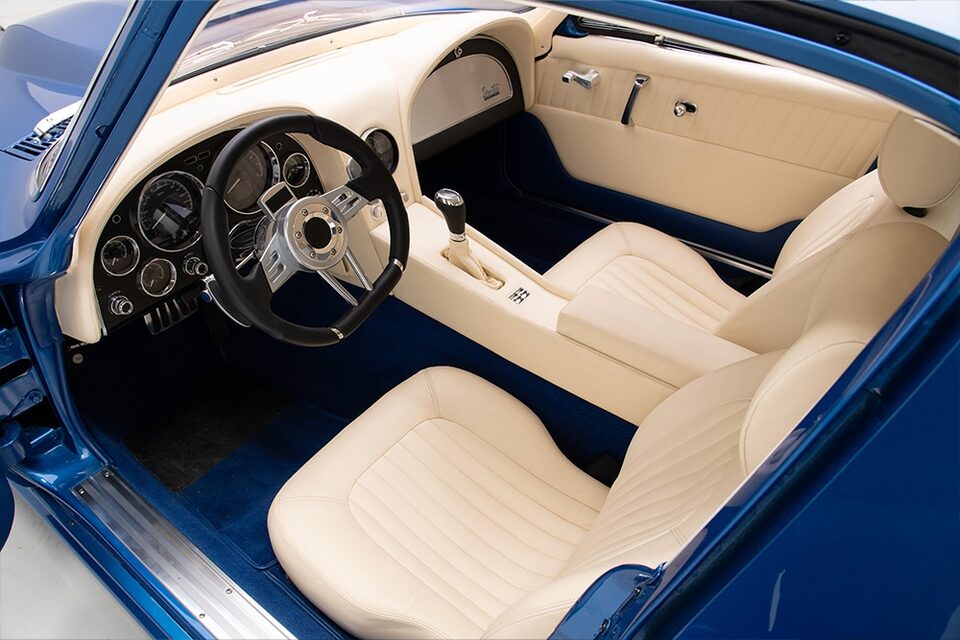 The paint and interior are by StreetWorks Exotics.