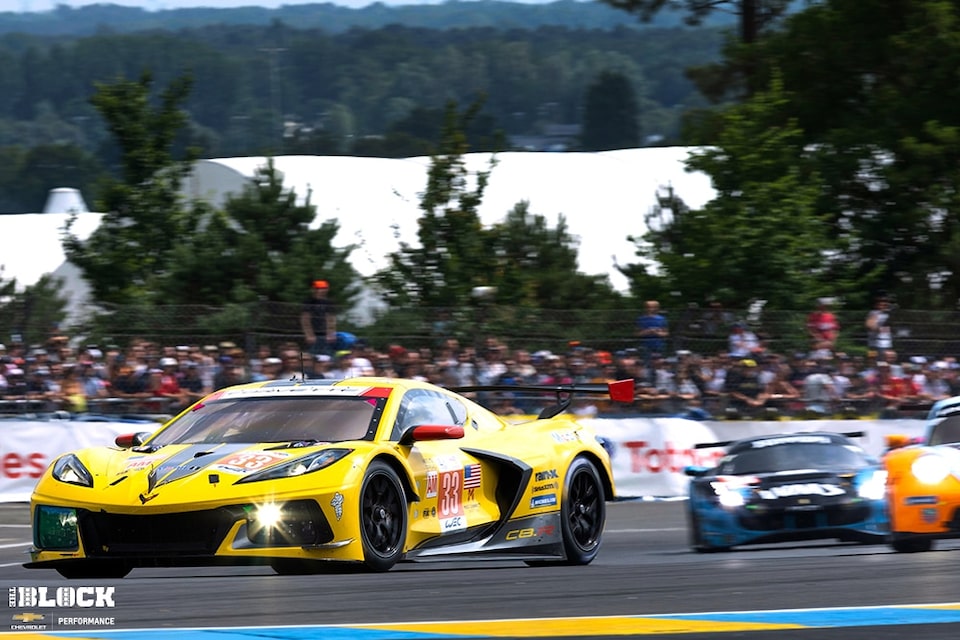 Corvette Racing en la pista durante la edición 2023 de las 24 horas de Le Mans.