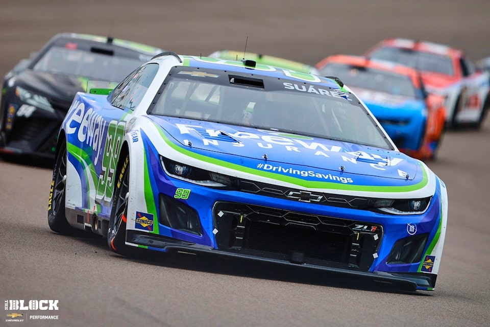 Daniel Suarez finished seventh for Trackhouse Racing.