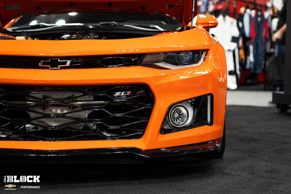 This Camaro looks mean even standing still. 